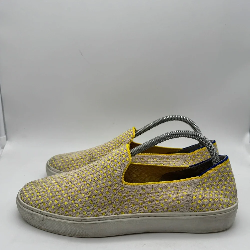 Rothy's‎ Women's Slip On Sneakers Yellow Knit Round Toe Comfort Size 10